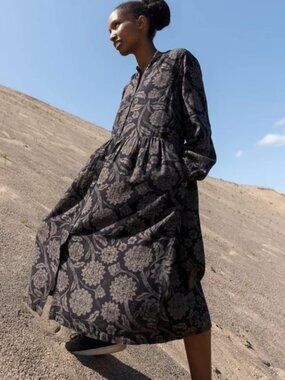 NEW Gudrun Sjoden Moonlight Woven Dress, Black XL